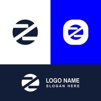 Simple Z logo with circle. vector