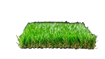 Artificial grass mat with realistic texture on transparent background png