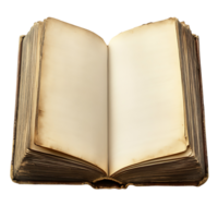 An open book with a blank page png