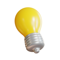 3D Light Bulb Rendering Bright and Energy Efficient Solution png