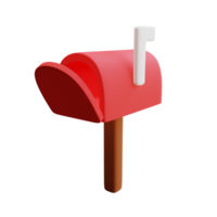 Sleek 3D Mail Box Icon for Digital and Physical Use png