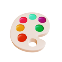 3D Rendering of a Stylish and Functional Color Palette png