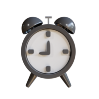 3D Stylish Alarm Clock with Sleek Design and Vibrant LED Display png