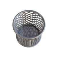 3D Realistic Trash Can with Lid and Detailed Texture png