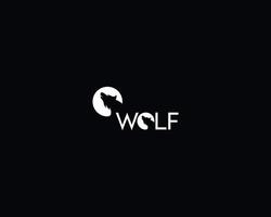 Creative Wolf Logo Minimalist Whitespace Design with Impact vector