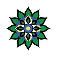 Folk Patterns in Mandala Art vector