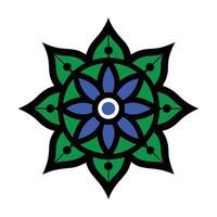 Ethnic Mandala Outline Patterns vector