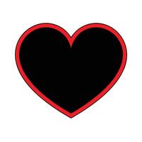 Valentines Day Card with Heart Outline vector