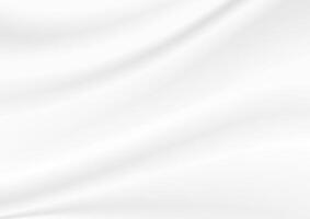 background illustration rippled white fabric. White abstract cloth textile with crease wavy folds background. vector
