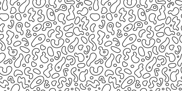 Abstract repeating background. Shapes, circles. Seamless black and white pattern, texture. vector