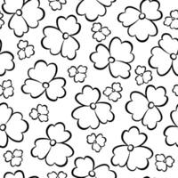 Seamless Simple Floral Pattern vector