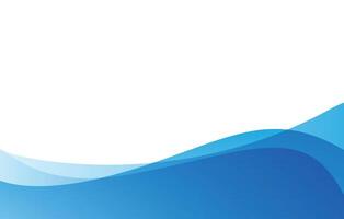 abstract blue wave background design template vector