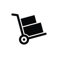 handcart icon design isolated on white background vector