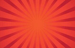 red rays comic background design template vector