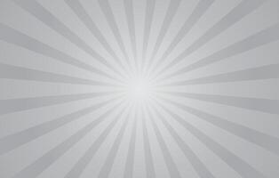 White grey rays background comic design template vector