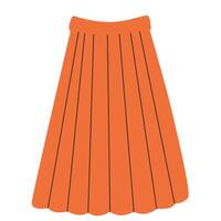 An orange skirt with a plea for donations vector