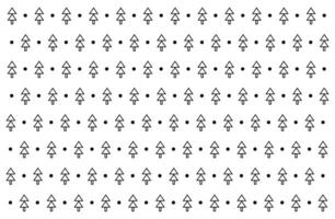 Christmas seamless pattern with black firs on white background, Christmas trees decor, design for Holidays decoration, wrapping paper, print, fabric or textile, Christmas card vector
