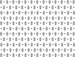 Christmas seamless pattern with black firs on white background, Christmas trees decor, design for Holidays decoration, wrapping paper, print, fabric or textile, Christmas card vector