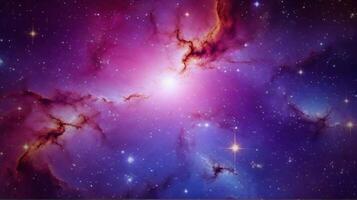 Colorful Nebula Galaxy with Starlight. Universe science astronomy suitable for background and wallpaper. photo