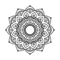 Beautiful Floral Mandala Design, A Creative Ornamental Decorative Element In A Circle Shape. vector