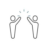 partnership concept line icon. Simple element illustration. partnership concept outline symbol design. vector