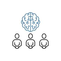 brainstorm concept line icon. Simple element illustration. brainstorm concept outline symbol design. vector
