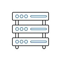 server concept line icon. Simple element illustration. server concept outline symbol design. vector
