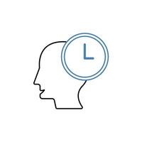 patience concept line icon. Simple element illustration. patience concept outline symbol design. vector