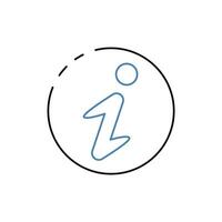 information concept line icon. Simple element illustration. information concept outline symbol design. vector