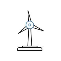 wind power concept line icon. Simple element illustration. wind power concept outline symbol design. vector