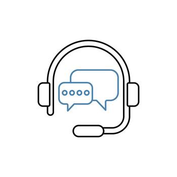 support concept line icon. Simple element illustration. support concept outline symbol design. vector