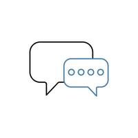 live chat concept line icon. Simple element illustration. live chat concept outline symbol design. vector