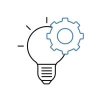 innovation concept line icon. Simple element illustration. innovation concept outline symbol design. vector