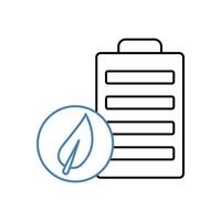 battery concept line icon. Simple element illustration. battery concept outline symbol design. vector