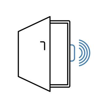 sensor concept line icon. Simple element illustration. sensor concept outline symbol design. vector