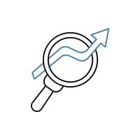 seo concept line icon. Simple element illustration. seo concept outline symbol design. vector