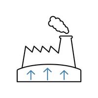 geothermal concept line icon. Simple element illustration. geothermal concept outline symbol design. vector