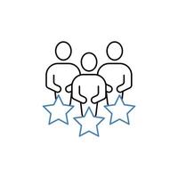 customer satisfaction concept line icon. Simple element illustration. customer satisfaction concept outline symbol design. vector