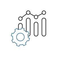performance concept line icon. Simple element illustration. performance concept outline symbol design. vector