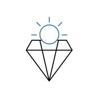 value concept line icon. Simple element illustration. value concept outline symbol design. vector
