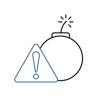 risk concept line icon. Simple element illustration. risk concept outline symbol design. vector