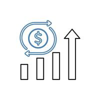 sales concept line icon. Simple element illustration. sales concept outline symbol design. vector