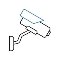 security camera concept line icon. Simple element illustration. security camera concept outline symbol design. vector