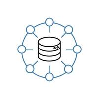 structure concept line icon. Simple element illustration. structure concept outline symbol design. vector