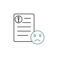 complaint concept line icon. Simple element illustration. complaint concept outline symbol design. vector