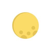 full moon icon flat style vector