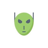 alien icon flat style vector