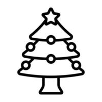 Simple Christmas Tree icon. The icon can be used for websites, print templates, presentation templates, illustrations, etc vector