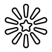 Simple Firework icon. The icon can be used for websites, print templates, presentation templates, illustrations, etc vector