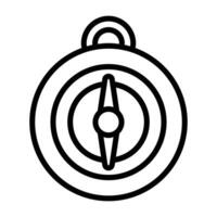 Simple Compass icon. The icon can be used for websites, print templates, presentation templates, illustrations, etc vector